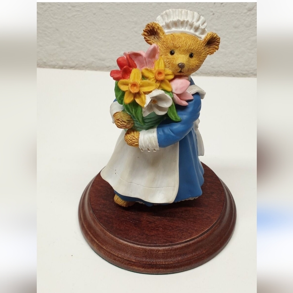 ❤️5/$25 The Upstairs Downstairs Bear Polly Spring Flowers
